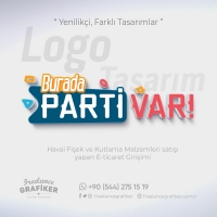 Burada Parti Var Logo Tasarım Çalışması #grafiktasarım #freelancegrafiker #logodesign