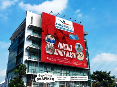 Amaç Koleji Kayıt Sezonu Billboard, El İlanı ve Sosyal Medya Çalışması