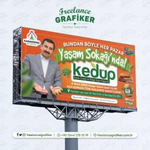 Kadın Emeği ve Doğal Ürün Pazarı Billboard Tasarım Çalışması