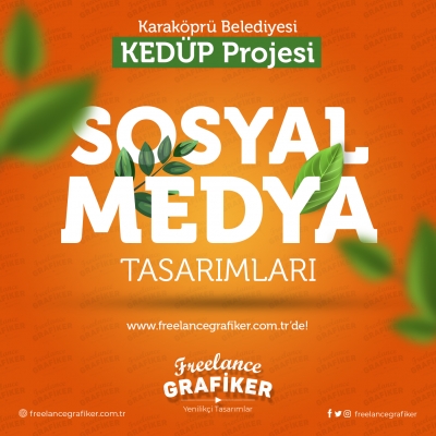 Sosyal Medya Tasarımları - Karaköprü Belediyesi KEDÜP Projesi #trendtasarımlar