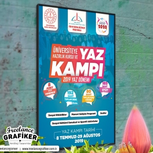 Üniversiteye Hazırlık Kursu ve YAZ KAMPI - 2019 Yaz Dönemi Afiş Tasarım Çalışması #freelancegrafiker #inspiration #grafiktasarım